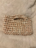 Textured Beige Shopper Tote